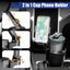 Car Cup Holder Expander with Mobile Phone Mount 360 Rotation Cup Holder Telescopic Smartphone Mount Auto Interior Accessories - Slobuy