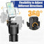 Car Cup Holder Expander with Mobile Phone Mount 360 Rotation Cup Holder Telescopic Smartphone Mount Auto Interior Accessories - Slobuy