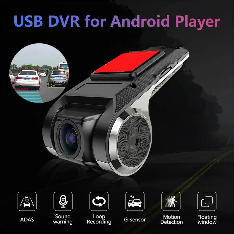 Car DVR Dash Cam Full HD 1080P Dash Cam For DVD Android Player ADAS LDWS Navigation Unit Auto Audio Voice Alarm Video Recording - Slobuy