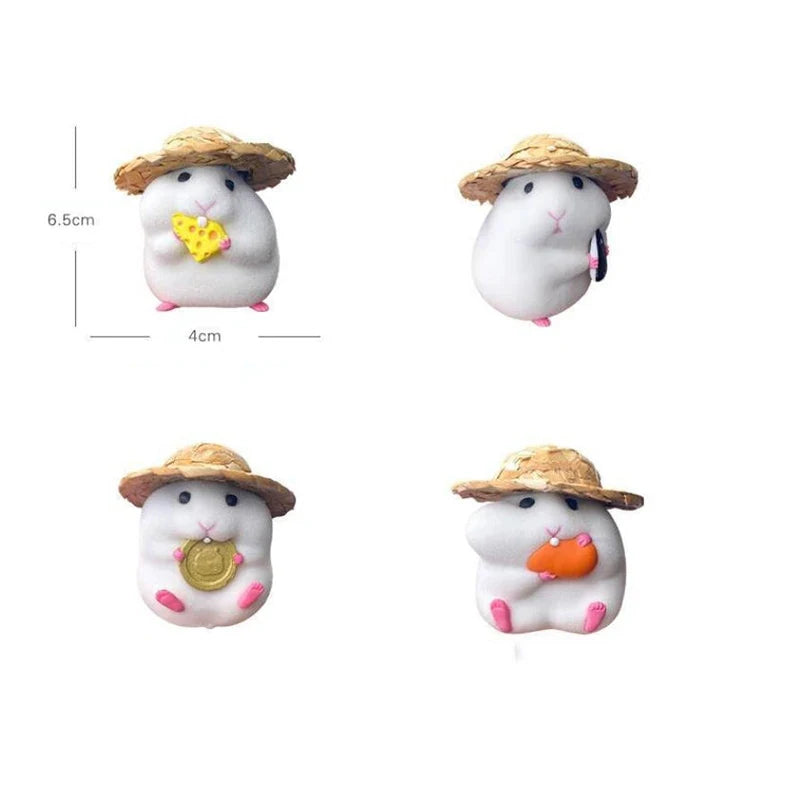 Car Decoration Hamster Car Accessories Window Center Console Cute Doll Car Interior Pendant Auto Dashboard Cool Decoration - Slobuy