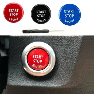 Car Engine START Button Replace Cover STOP Switch Accessories Key Decor for BMW X1 X5 X6 E71 Z4 E89 3 5 Series E90 E91 E60 E87 - Slobuy