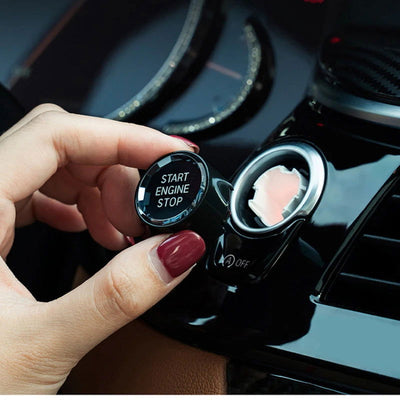 Car Engine Start Stop Switch Button Sticker Interior Trim For BMW X1 E84 E81 E87 X5 E70 X6 E71 E90 E60 E91 E92 E93 Z4 E89 E - Slobuy