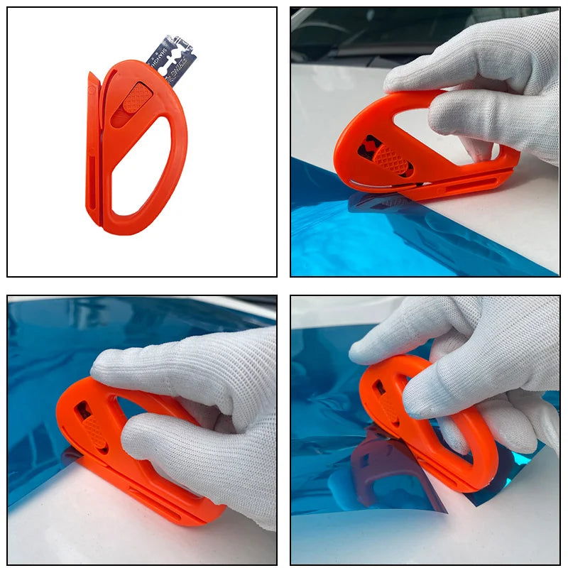 Car Film Wrap Tool Kit Vinyl Spatula Vinyl Scraper Cutter for Vehicle Window Tint Car Accessories Wrapping Tools Squeegee Set - Slobuy