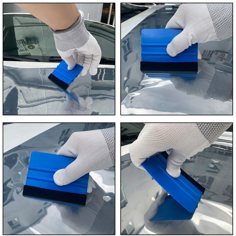 Car Film Wrap Tool Kit Vinyl Spatula Vinyl Scraper Cutter for Vehicle Window Tint Car Accessories Wrapping Tools Squeegee Set - Slobuy