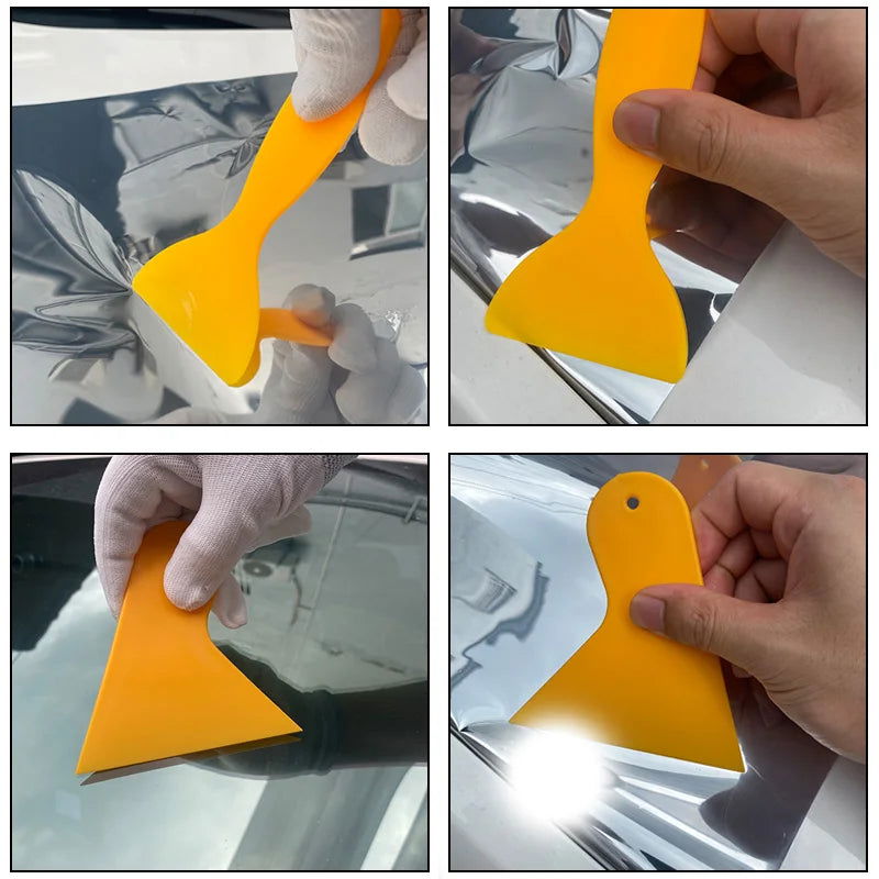 Car Film Wrap Tool Kit Vinyl Spatula Vinyl Scraper Cutter for Vehicle Window Tint Car Accessories Wrapping Tools Squeegee Set - Slobuy