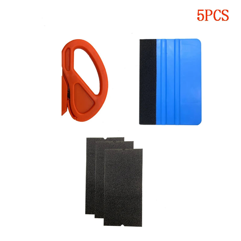 Car Film Wrap Tool Kit Vinyl Spatula Vinyl Scraper Cutter for Vehicle Window Tint Car Accessories Wrapping Tools Squeegee Set - Slobuy