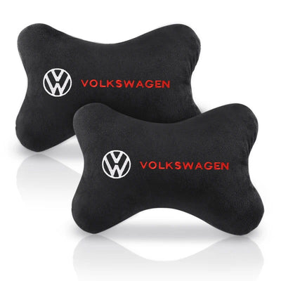 Car Headrest Cover Auto Seat Cover Head Neck Rest Pillow  for VW Volkswagen Golf Polo Passat Touran Jetta Car Styling - Slobuy