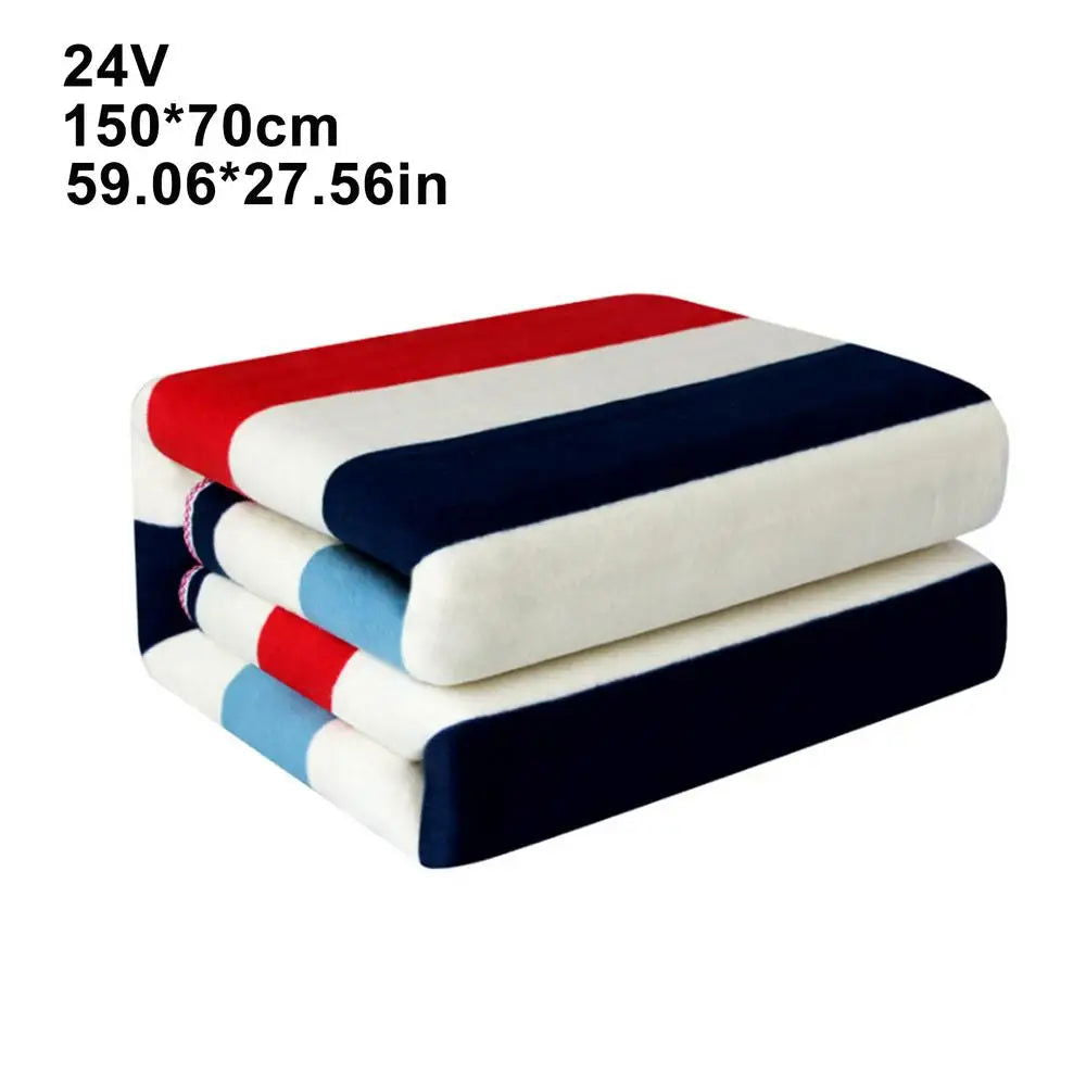 Car Heating Blanket 12V Cigarette Plug Travel Throw Blanket Winter Warm Camping  Electric Blanket For RV Truck Car Accessories - Slobuy