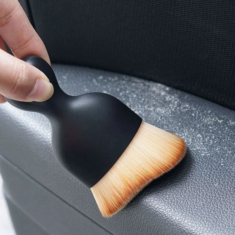 Car Interior Cleaning Tool Air Conditioner Air Outlet Cleaning Soft Brush Car Brush Car Crevice Dust Removal Artifact Brush - Slobuy