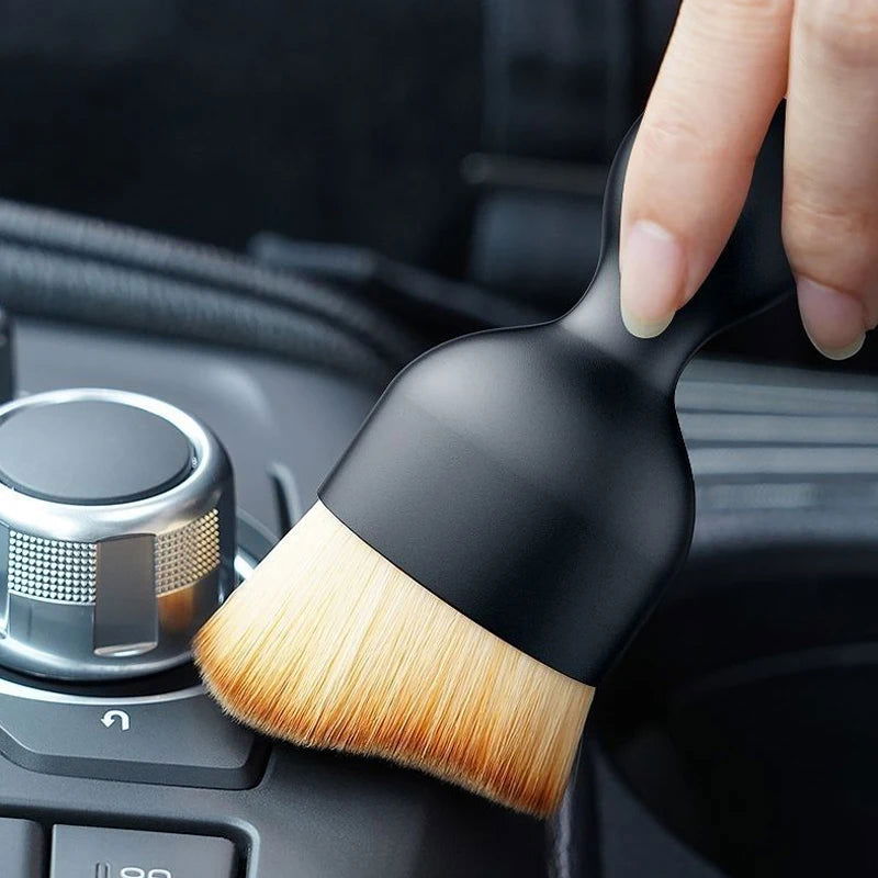 Car Interior Cleaning Tool Air Conditioner Air Outlet Cleaning Soft Brush Car Brush Car Crevice Dust Removal Artifact Brush - Slobuy