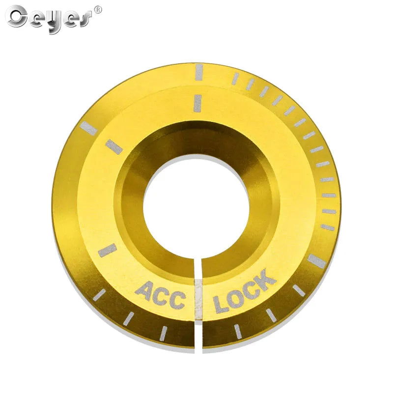 Car Key Ringhole Decorative Sticker Engine Start Ignition Cover Accessories For Volkswagen Golf VW Polo Passat For Seat Audi - Slobuy