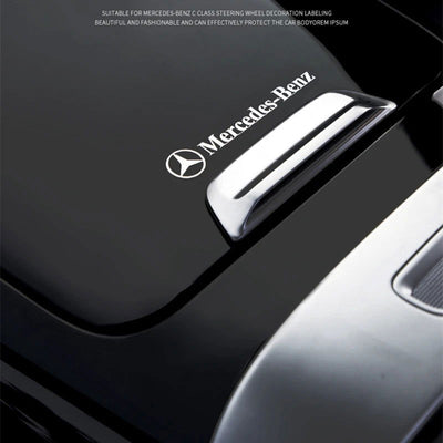 Car Metal Emblem Wiper Stickers Reflective Decor Decals For Mercedes benz A C E S Class CLA CLS W212 W213 W204 W205 Accessories - Slobuy