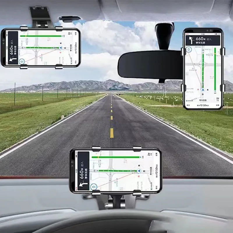 Car Mobile Phone Mount Car Multi-function Instrument Cluster Mobile Phone Holder Rearview Mirror Navigation Bracket - Slobuy