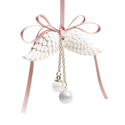 Car Pendant Angel Wings Automobile Rearview Mirror Decoration Ornaments Gypsum Wings Car Pendant  Accessories - Slobuy