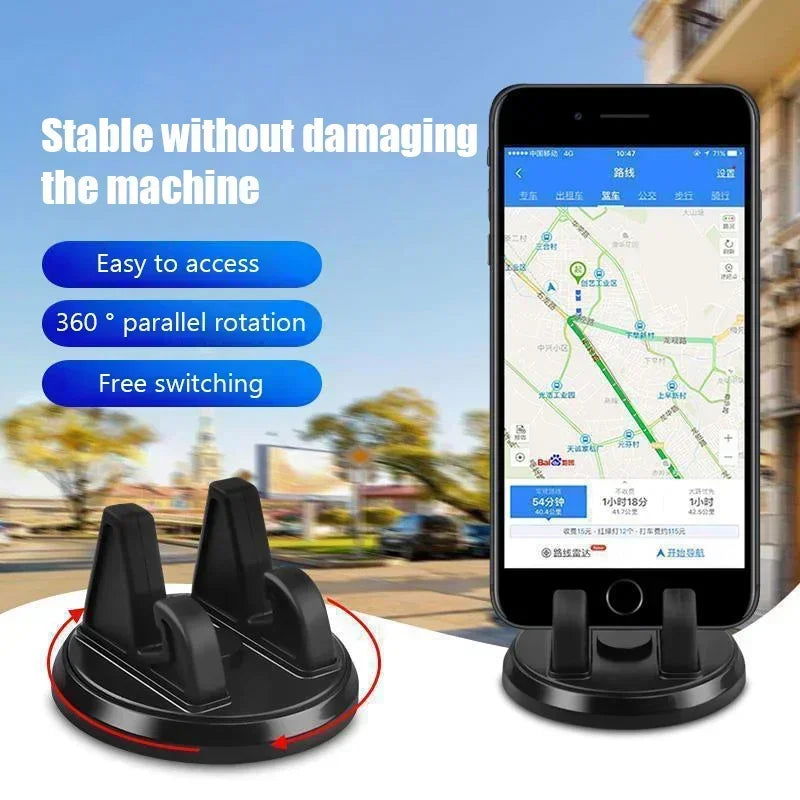Car Phone Holder Stands Rotatable Support Anti Slip Mobile 360 Degree Mount Dashboard GPS Navigation Universal Auto Accessories - Slobuy