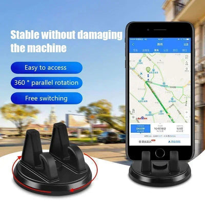 Car Phone Holder Stands Rotatable Support Anti Slip Mobile 360 Degree Mount Dashboard GPS Navigation Universal Auto Accessories - Slobuy