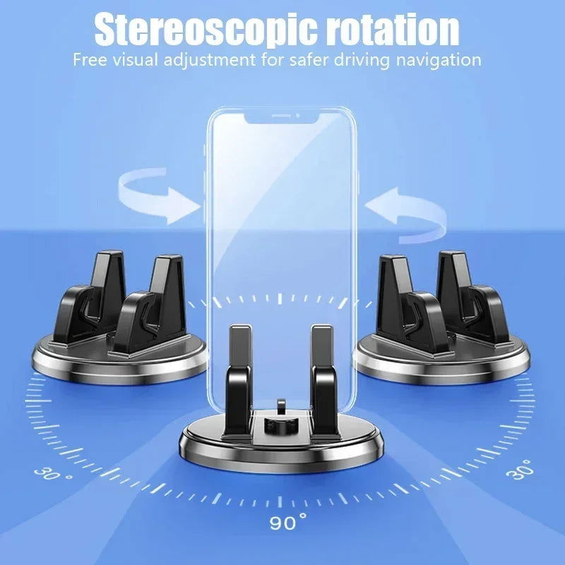 Car Phone Holder Stands Rotatable Support Anti Slip Mobile 360 Degree Mount Dashboard GPS Navigation Universal Auto Accessories - Slobuy