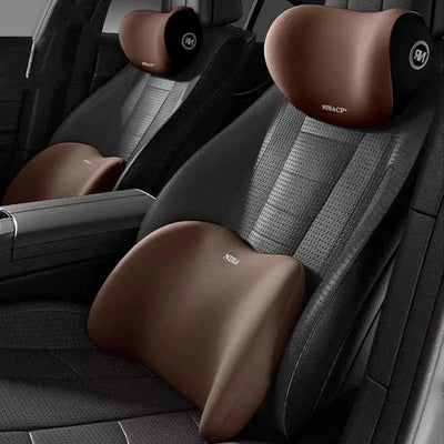 Car Pillow Headrest Neck Pillow Memory Foam Cervical Lumbar Support Car Headrest Back Pad Back Pillow Office Car Interior Acces - Slobuy