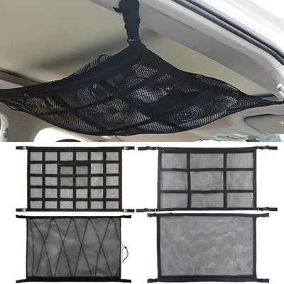 Car Roof Storage Organizer Automotive Ceiling Cargo Net Pocket Mesh Car Camping Accessories Storage Bag Roof Tent - Slobuy
