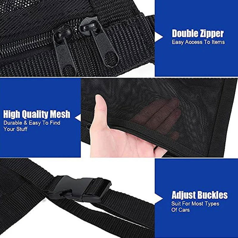 Car Roof Storage Organizer Automotive Ceiling Cargo Net Pocket Mesh Car Camping Accessories Storage Bag Roof Tent - Slobuy