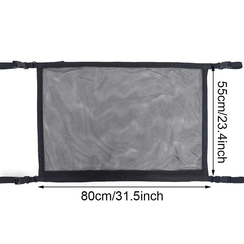 Car Roof Storage Organizer Automotive Ceiling Cargo Net Pocket Mesh Car Camping Accessories Storage Bag Roof Tent - Slobuy