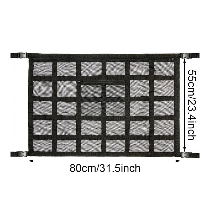 Car Roof Storage Organizer Automotive Ceiling Cargo Net Pocket Mesh Car Camping Accessories Storage Bag Roof Tent - Slobuy