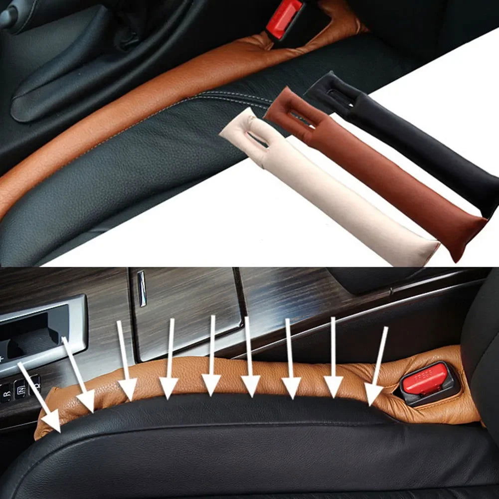 Car Seat Gap Filler Soft Car Styling Padding Leather Leak Pads Plug Spacer Universal Car Accessories Interior Car Organizer - Slobuy