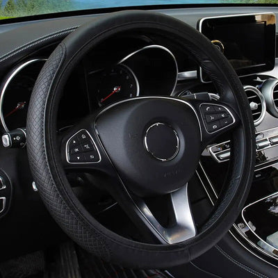 Car Steering Wheel Cover Anti Slip Breathable Protection Cover for 37 to 39cm Steering Wheel Protector Car Styling Accessories - Slobuy