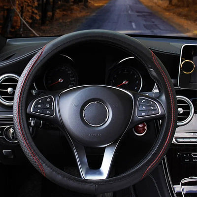 Car Steering Wheel Cover Anti Slip Breathable Protection Cover for 37 to 39cm Steering Wheel Protector Car Styling Accessories - Slobuy