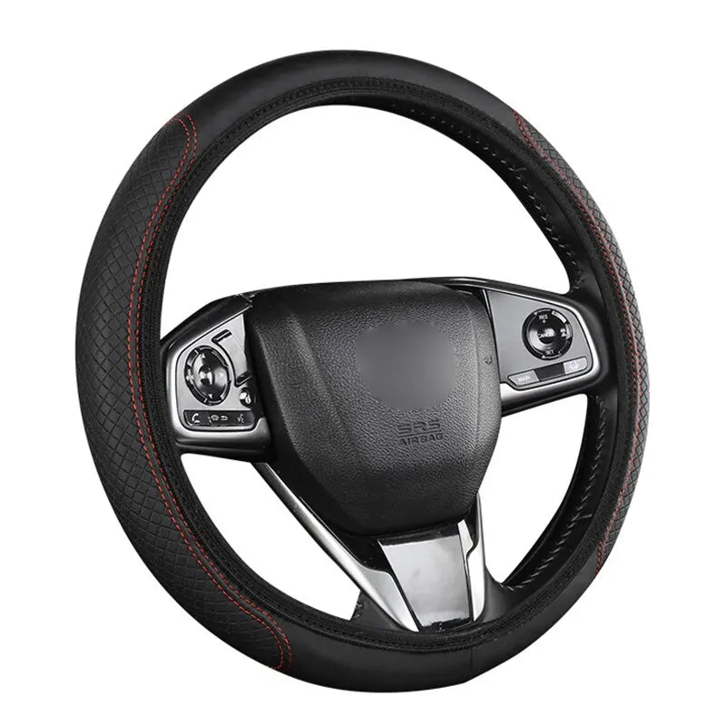 Car Steering Wheel Cover Anti Slip Breathable Protection Cover for 37 to 39cm Steering Wheel Protector Car Styling Accessories - Slobuy