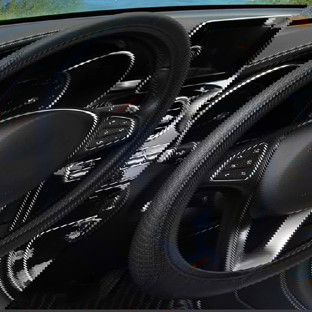 Car Steering Wheel Cover Anti Slip Breathable Protection Cover for 37 to 39cm Steering Wheel Protector Car Styling Accessories - Slobuy