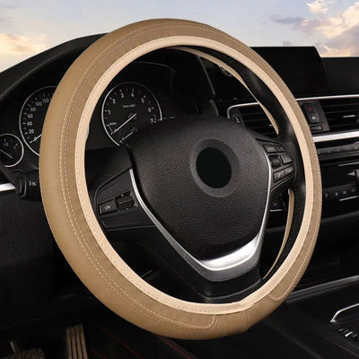 Car Steering Wheel Universal Leather S Accessories Interior Without Inner Ring For Hyundai I40 For Nissan Juke For Ford - Slobuy
