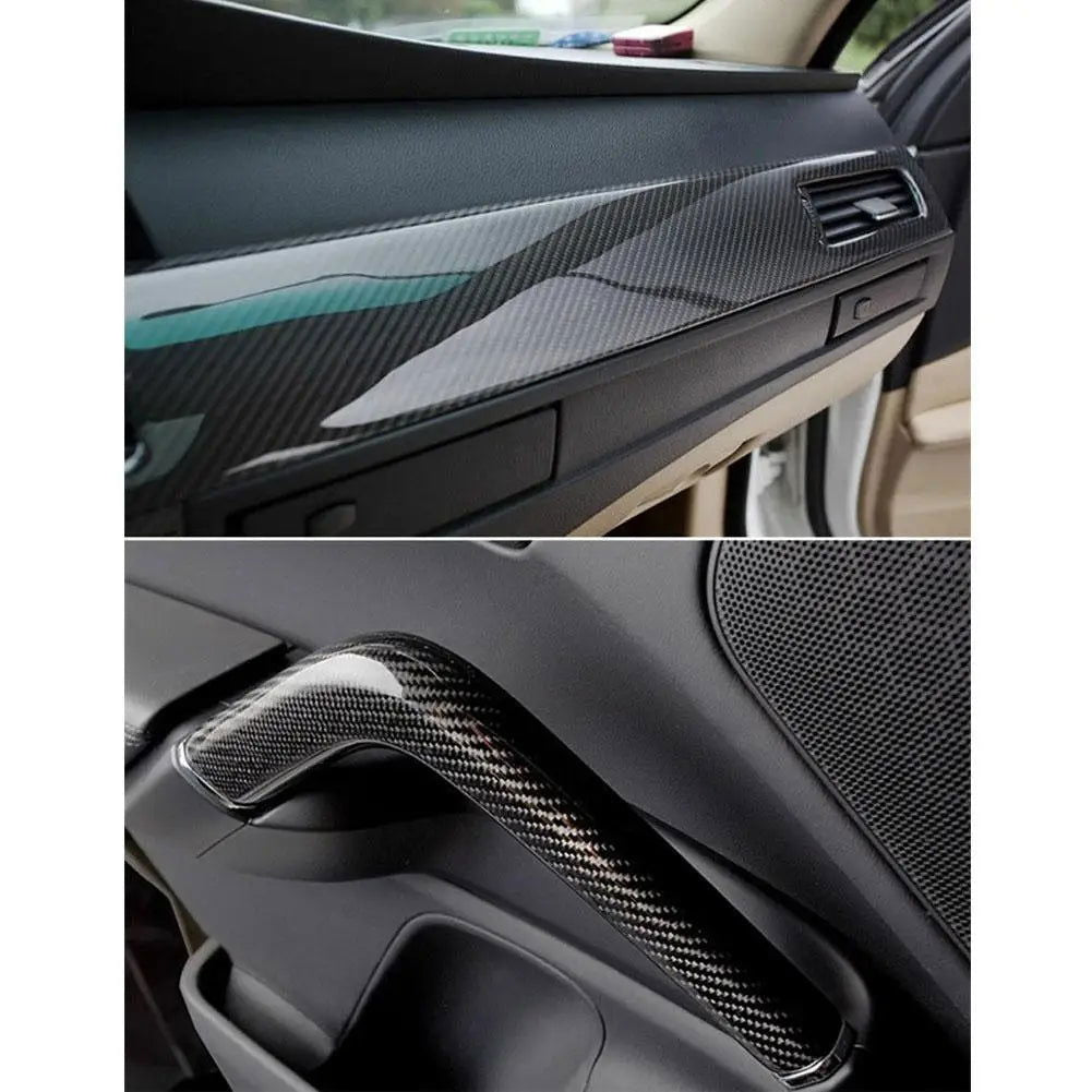 Car Stickers 7D Glossy Carbon Fiber Vinyl Film Intrior Wrap Stickers Film Stickers Decals Accessories - Slobuy
