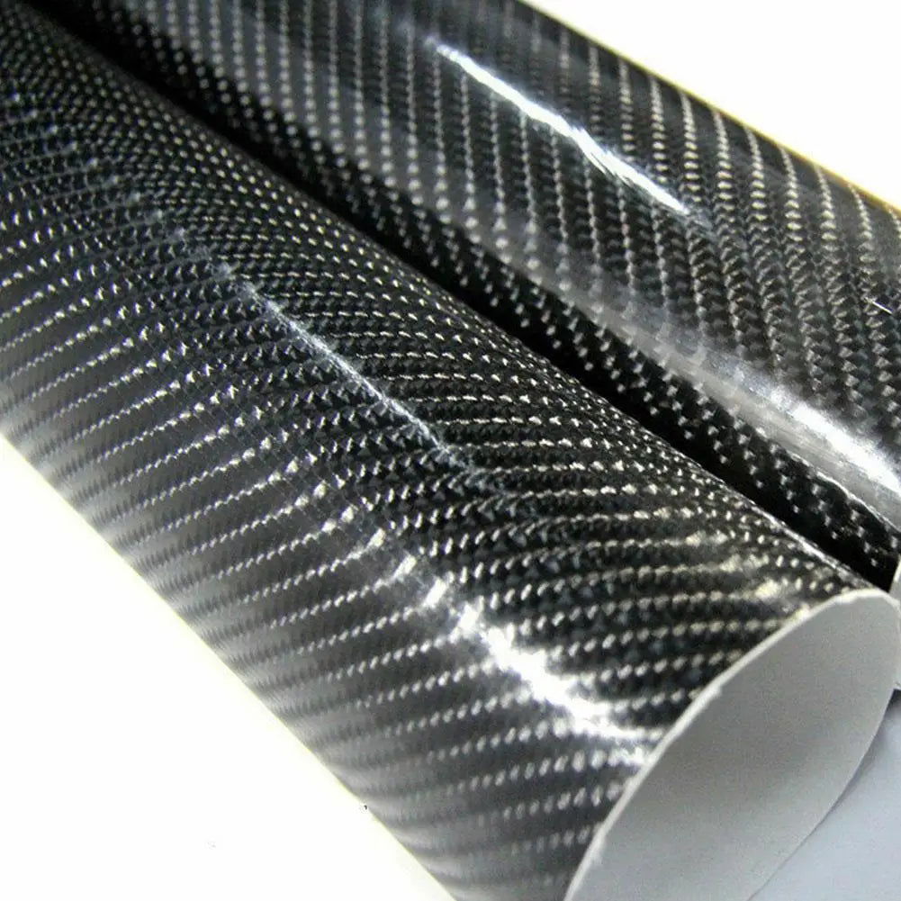 Car Stickers 7D Glossy Carbon Fiber Vinyl Film Intrior Wrap Stickers Film Stickers Decals Accessories - Slobuy