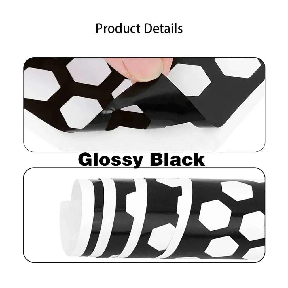 Car Tail Light Lamp Stickers 48cmx30cm Car Honeycomb Stickers Universal Auto Stylish Tail Lights Film Protector Car Accessories - Slobuy