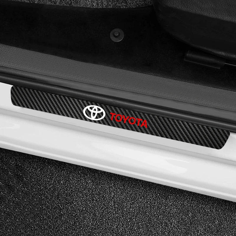 Car Threshold Sticker with Door Handle Bowl Scratch Protective Sticker For Toyota C-hr Rav4 Yaris Hilux Prius Avensis Auris - Slobuy
