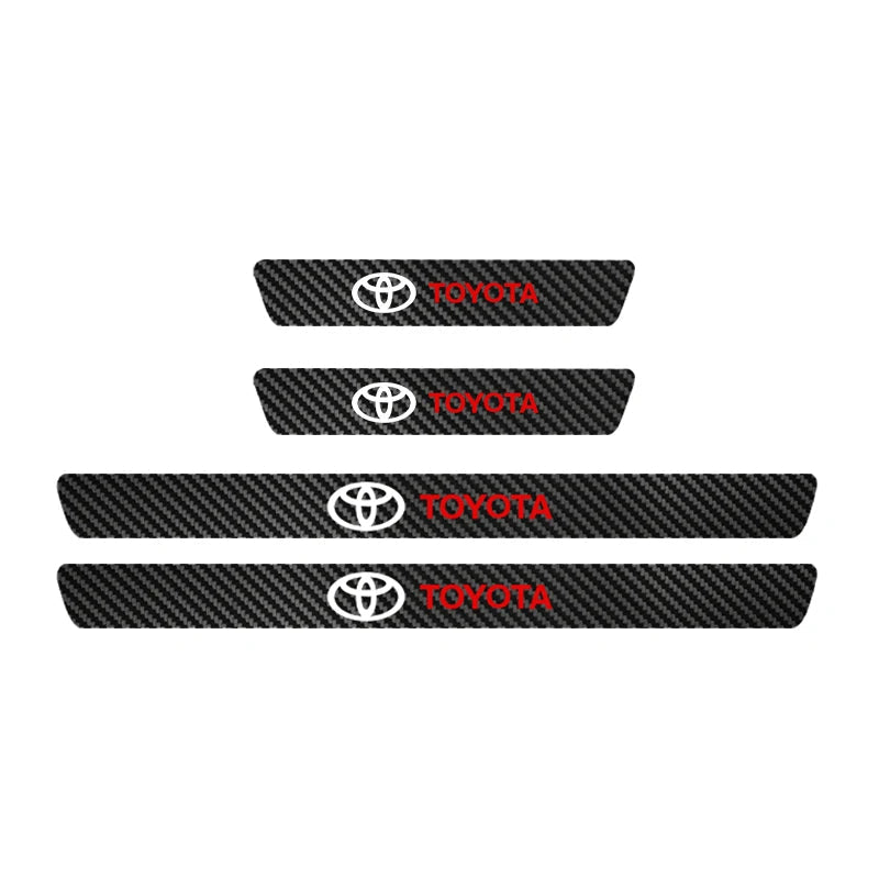 Car Threshold Sticker with Door Handle Bowl Scratch Protective Sticker For Toyota C-hr Rav4 Yaris Hilux Prius Avensis Auris - Slobuy