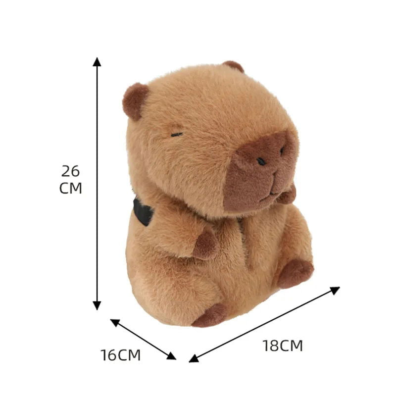 Car Tissue Boxes Capybara Plush accessories Car Backseat Hanging Tissue Bag Box Plush holder cover Auto Toys Interior Decoration - Slobuy