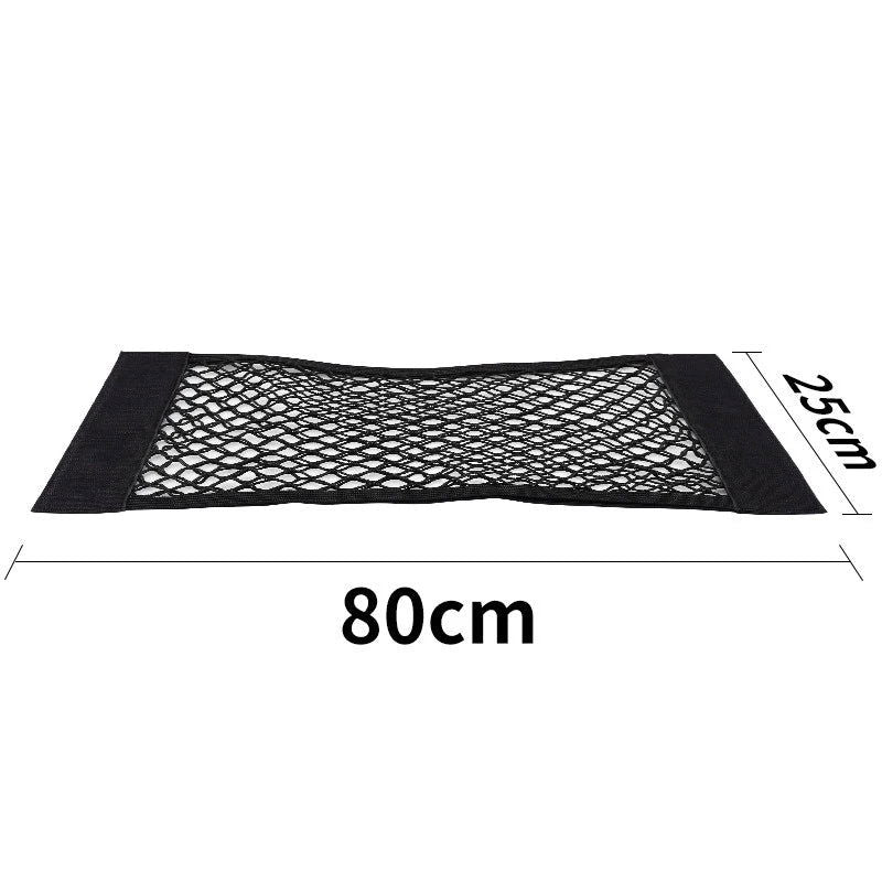 Car Trunk Mesh Organizer Car Tail Storage Net Seat Back Pocket Universal Trunk Bag Auto Magic Tape Network Interior Accessories - Slobuy