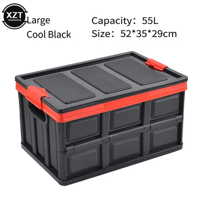 Car Trunk Storage Box Car Organizer Folding Storage Box Outdoor Camping Boot Multifunctional Storage Box Car Accessories - Slobuy
