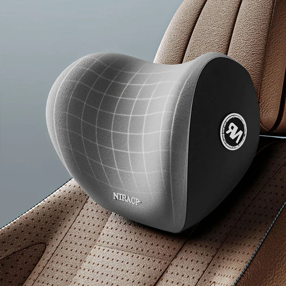 Car Universal Headrest Lumbar Memory Foam Cervical Lumbar Support Car Headrest Backrest Pillow Office Car Interior Accessories - Slobuy