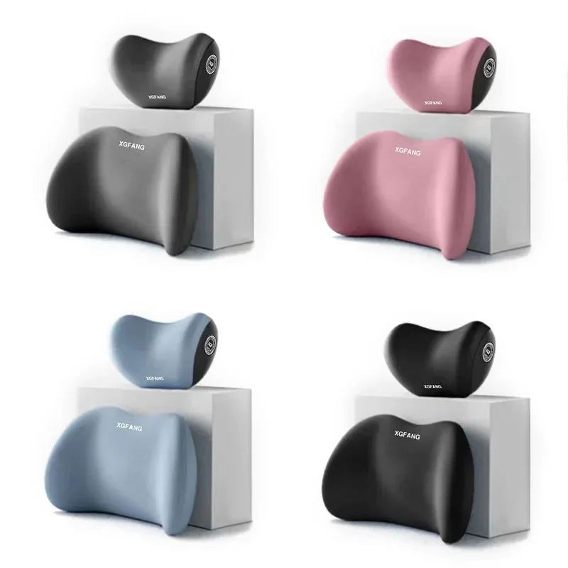 Car Universal Headrest Lumbar Memory Foam Cervical Lumbar Support Car Headrest Backrest Pillow Office Car Interior Accessories - Slobuy