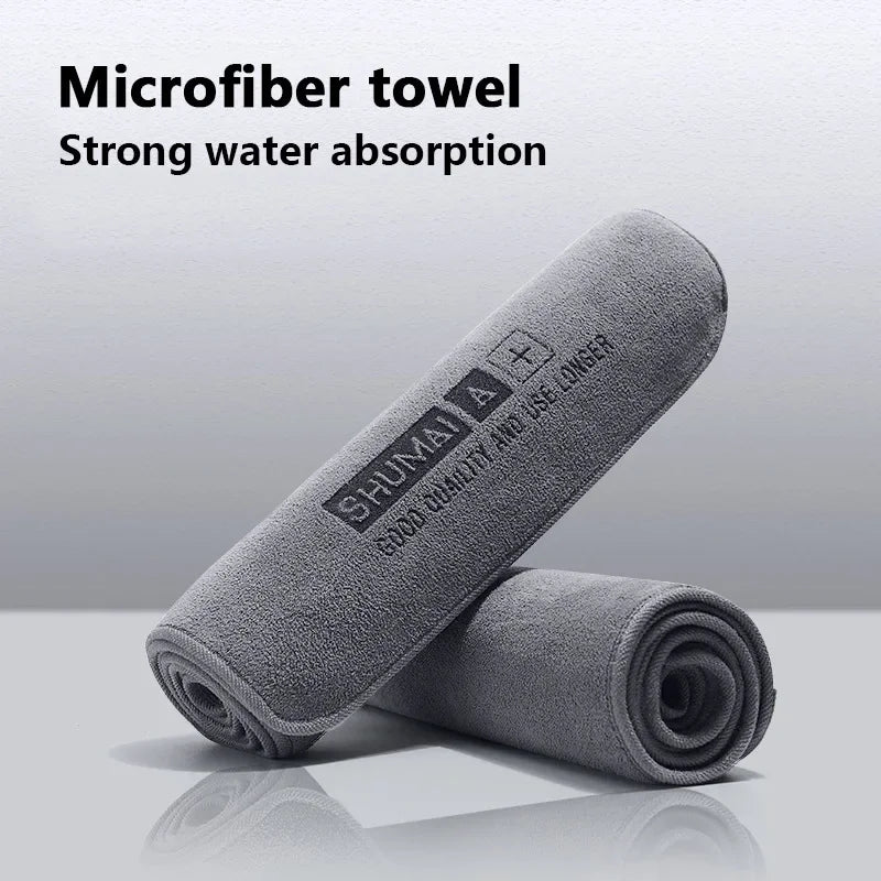 Car Wash High-end Microfiber Towel Car Cleaning Drying Cloth Hemming Car Care Cloth Detailing Wash Towel Car Cleaning - Slobuy