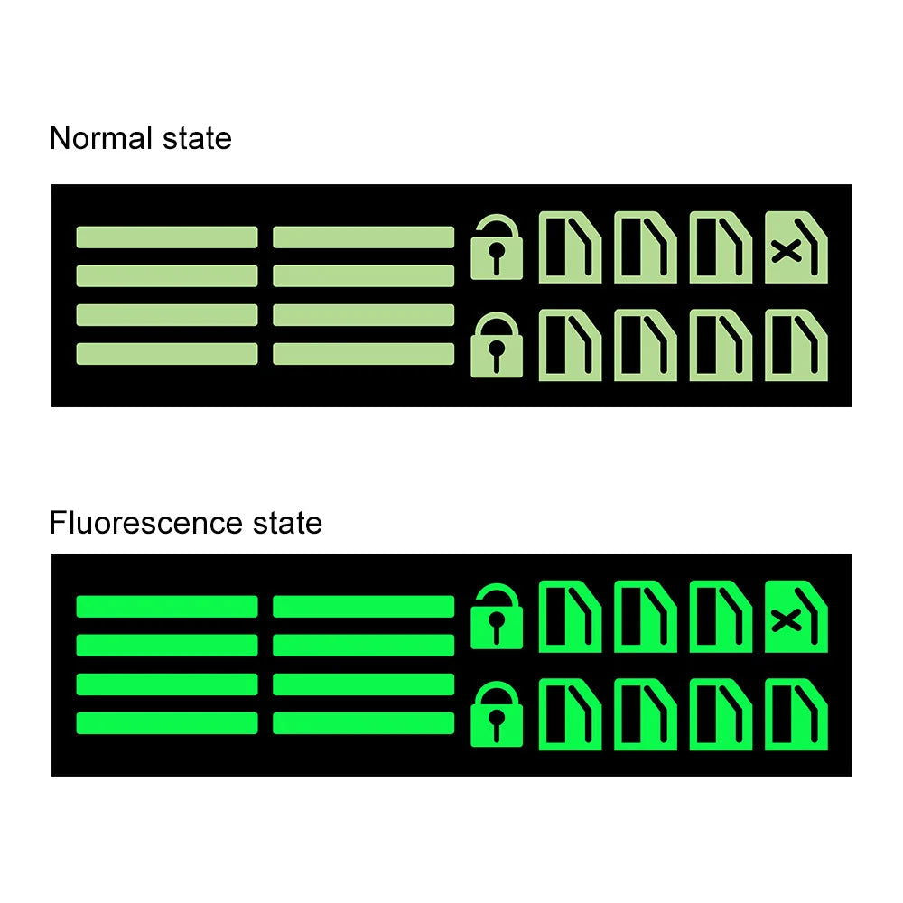 Car Window Button Luminous Sticker Lifter Switch Night Fluorescent Decals Cars Interior Stickers Auto Accessories - Slobuy