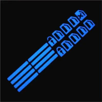 Car Window Button Luminous Sticker Lifter Switch Night Fluorescent Decals Cars Interior Stickers Auto Accessories - Slobuy