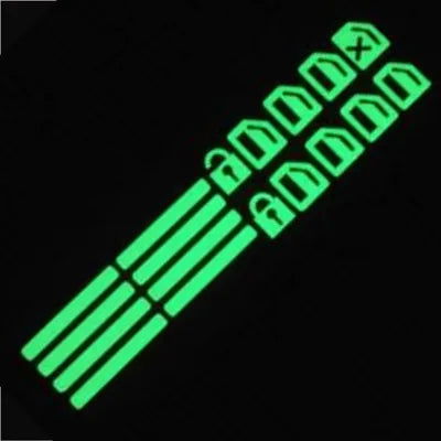 Car Window Button Luminous Sticker Lifter Switch Night Fluorescent Decals Cars Interior Stickers Auto Accessories - Slobuy