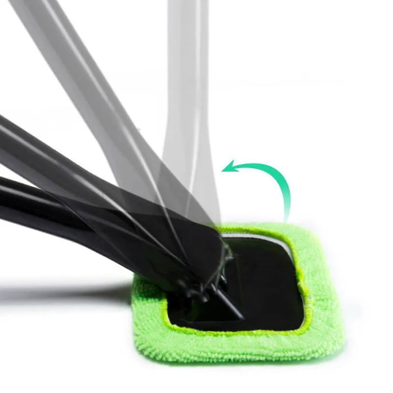 Car Window Cleaner Brush Kit Windshield Cleaning Wash Tool Inside Interior Auto Glass Wiper with Long Handle Car Accessories - Slobuy