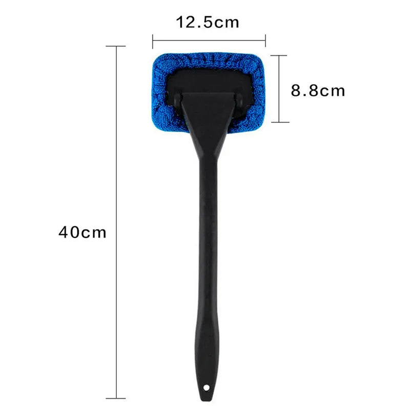 Car Window Cleaner Brush Kit Windshield Cleaning Wash Tool Inside Interior Auto Glass Wiper with Long Handle Car Accessories - Slobuy