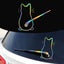 Car interior stickers Art design Fun cat car stickers Window rear glass Car decoration Car styling stickers and decals - Slobuy