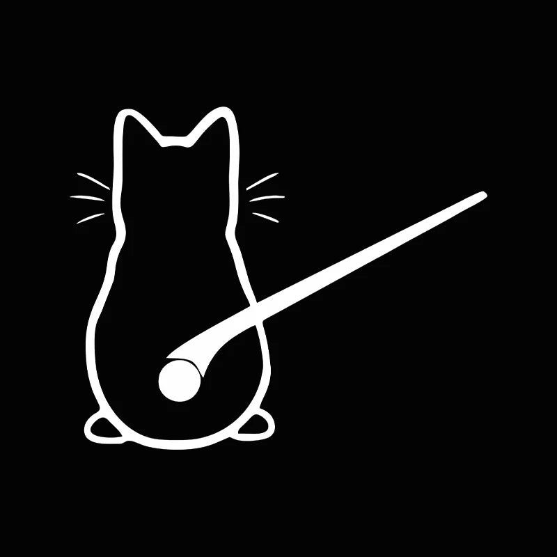 Car interior stickers Art design Fun cat car stickers Window rear glass Car decoration Car styling stickers and decals - Slobuy